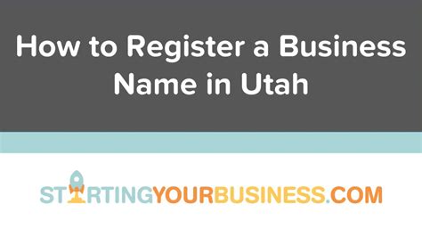 Ease The Stress of Starting a Business in Utah - Learn How To Register Your Business Name Now!